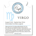 Zodiac Collection: Blue Aquamarine Gemstone Bracelet with Virgo Sterling Silver Charm