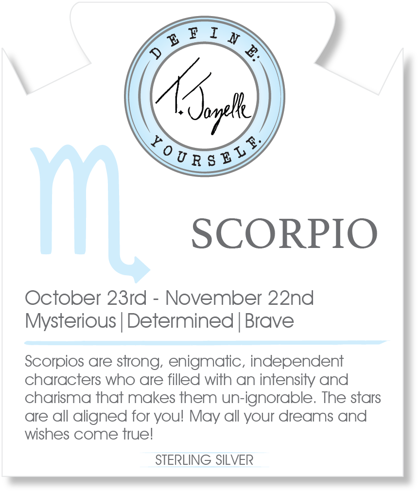 Zodiac Collection: Blue Calcite Gemstone Bracelet with Scorpio