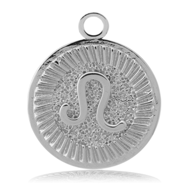 Zodiac Collection - Celestine Stone Bracelet with Leo Sterling Silver Charm