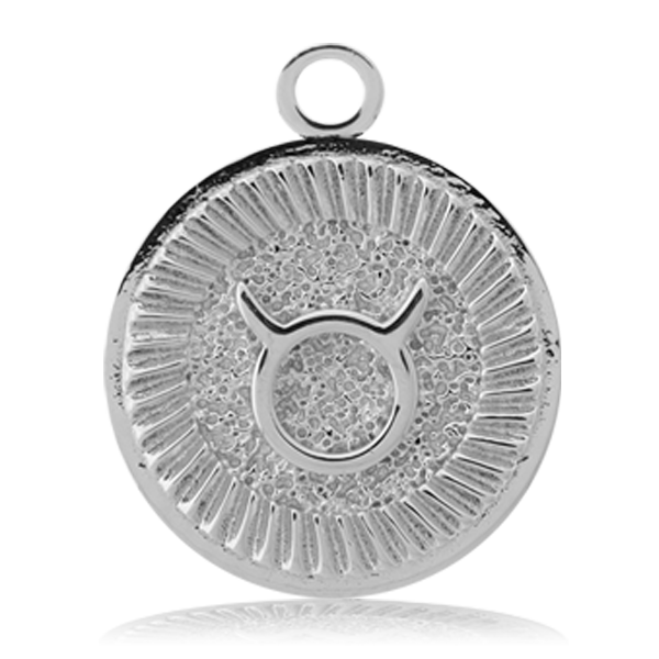 Zodiac Collection - Celestine Stone Bracelet with Taurus Sterling Silver Charm