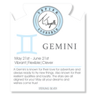 Zodiac Collection: Robins Egg Agate Gemstone Bracelet with Gemini Sterling Silver Charm