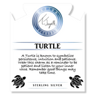 Amethyst Stone Bracelet with Turtle Sterling Silver Charm