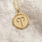 Aries Gold Vermeil Zodiac Necklace