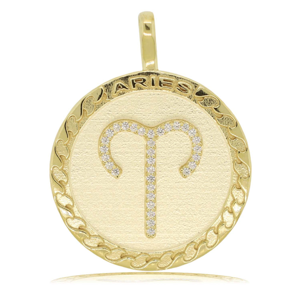 Aries Gold Vermeil Zodiac Necklace