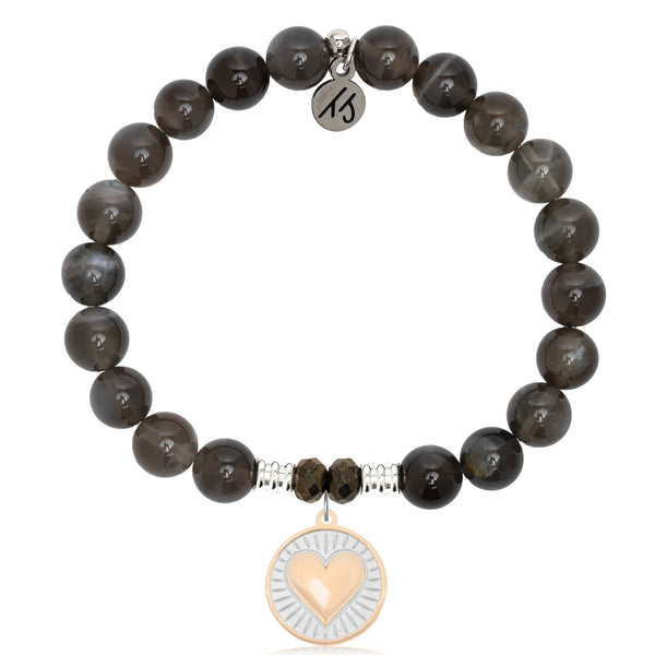 Genuine Natural Black Moonstone Sunstone Crystal Beads Bracelet 5A 12mm |  eBay