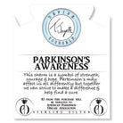 Blue Aquamarine Stone Bracelet with Parkinsons Sterling Silver Charm