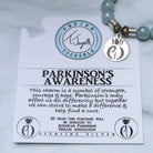Blue Quartzite Gemstone Bracelet with Parkinsons Sterling Silver Charm Tiffany Jazelle