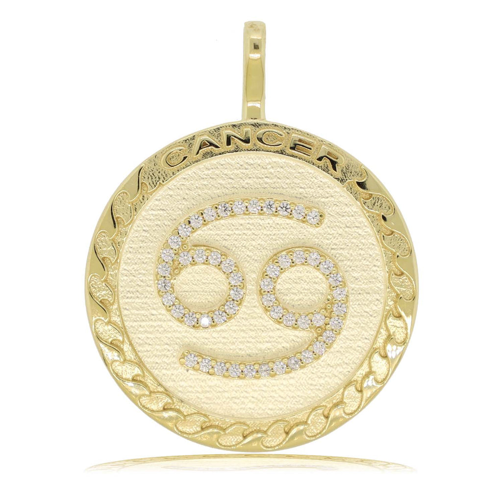 Cancer Gold Vermeil Zodiac Necklace