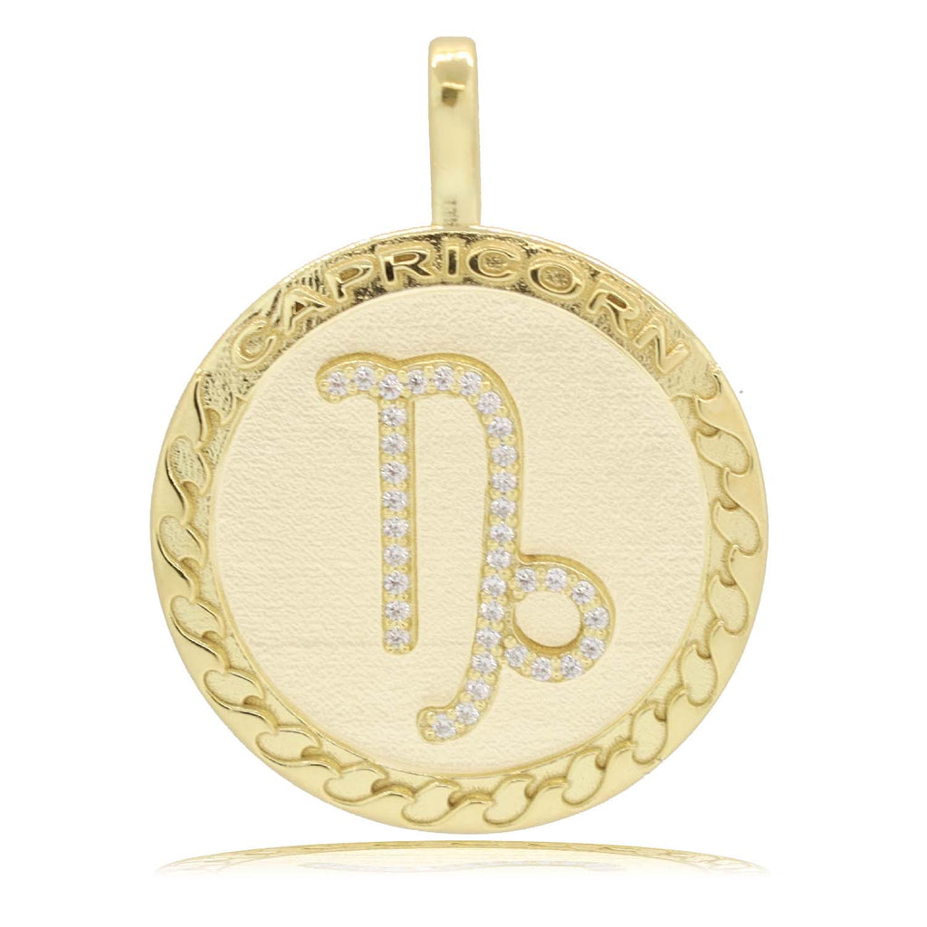 Capricorn Gold Vermeil Zodiac Necklace