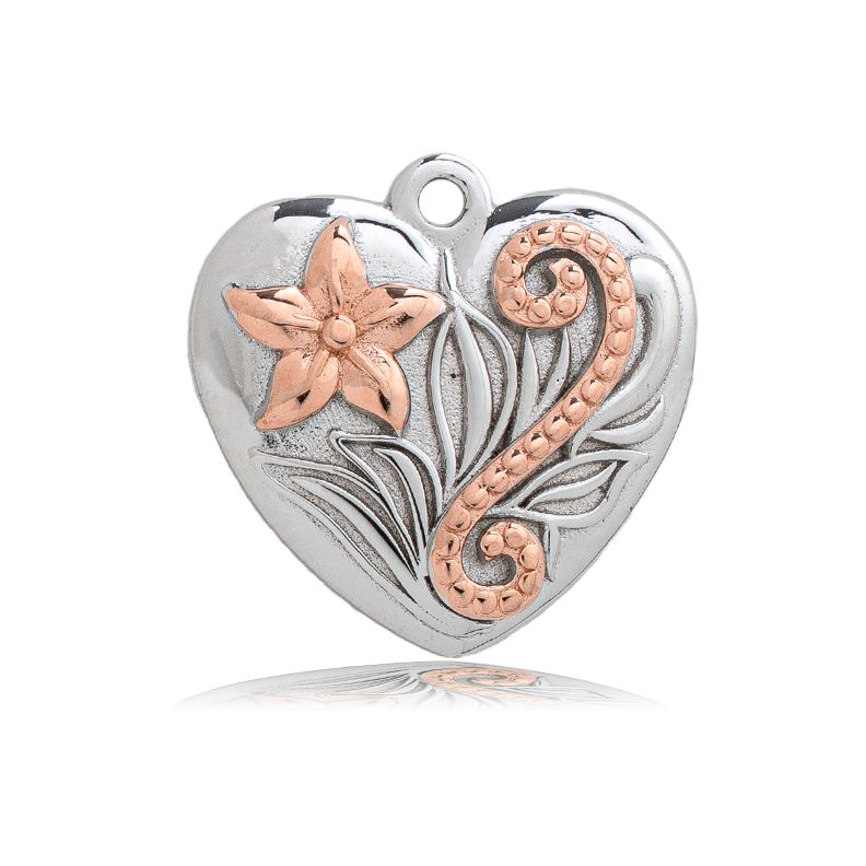 Caribbean Quartz Stone Bracelet with Renewal Heart Sterling Silver Charm