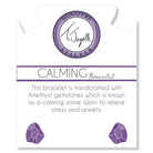 Defining Bracelet- Calming Bracelet with Amethyst Gemstones