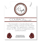 Defining Bracelet- Courage Bracelet with Sardonyx Gemstones