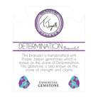 Defining Bracelet- Determination Bracelet with Purple Jasper Gemstones