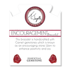 Defining Bracelet- Encouragement Bracelet with Garnet Gemstones