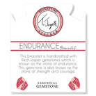 Defining Bracelet- Endurance Bracelet with Red Jasper Gemstones