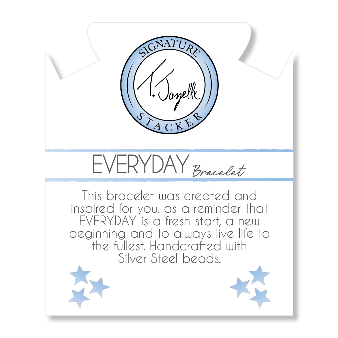 Defining Bracelet- Everyday Bracelet with Silver Steel Gemstones