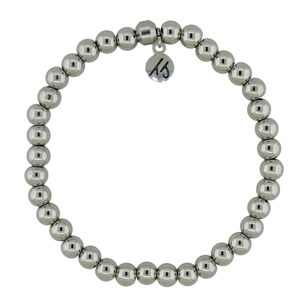 Defining Bracelet- Everyday Bracelet with Silver Steel Gemstones