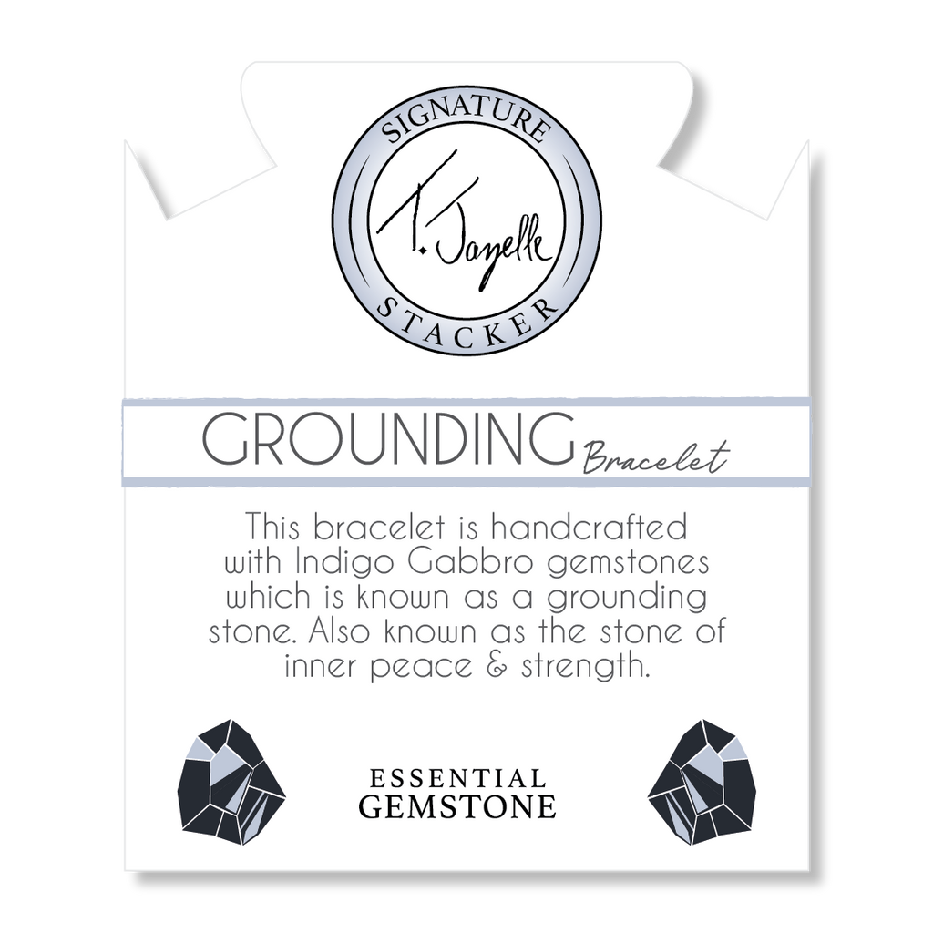 Defining Bracelet- Grounding Bracelet with Indigo Gabbro Gemstones