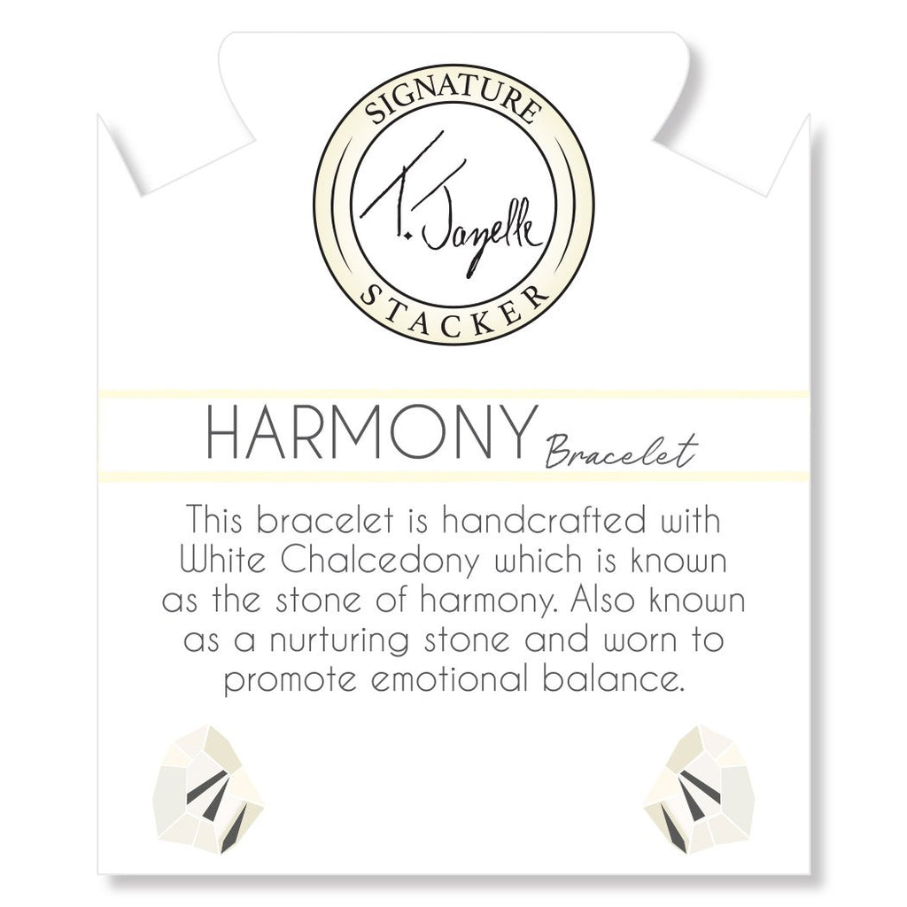 Defining Bracelet- Harmony Bracelet with White Chalcedony Gemstones