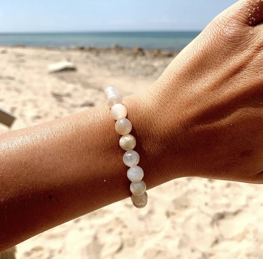 Defining Bracelet- Healing Bracelet with Moonstone Gemstones T. Jazelle