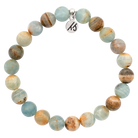 Defining Bracelet- Mindfulness Bracelet with Blue Calcite Gemstones