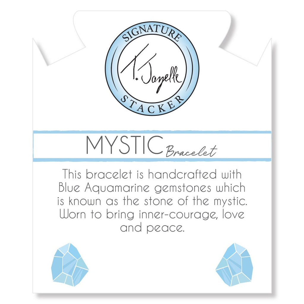 Defining Bracelet- Mystic Bracelet with Blue Aquamarine Gemstones
