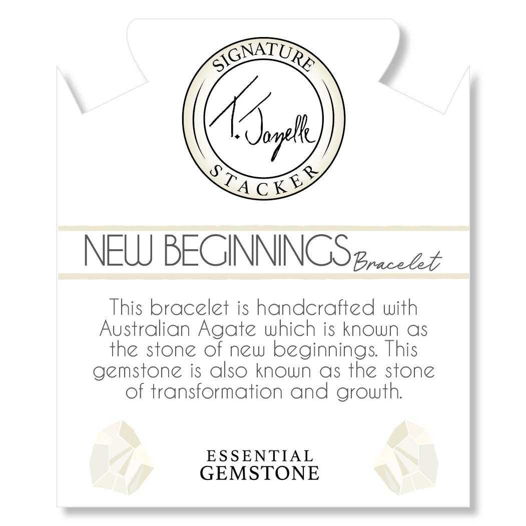 Defining Bracelet- New Beginnings Bracelet with Australian Agate Gemstones