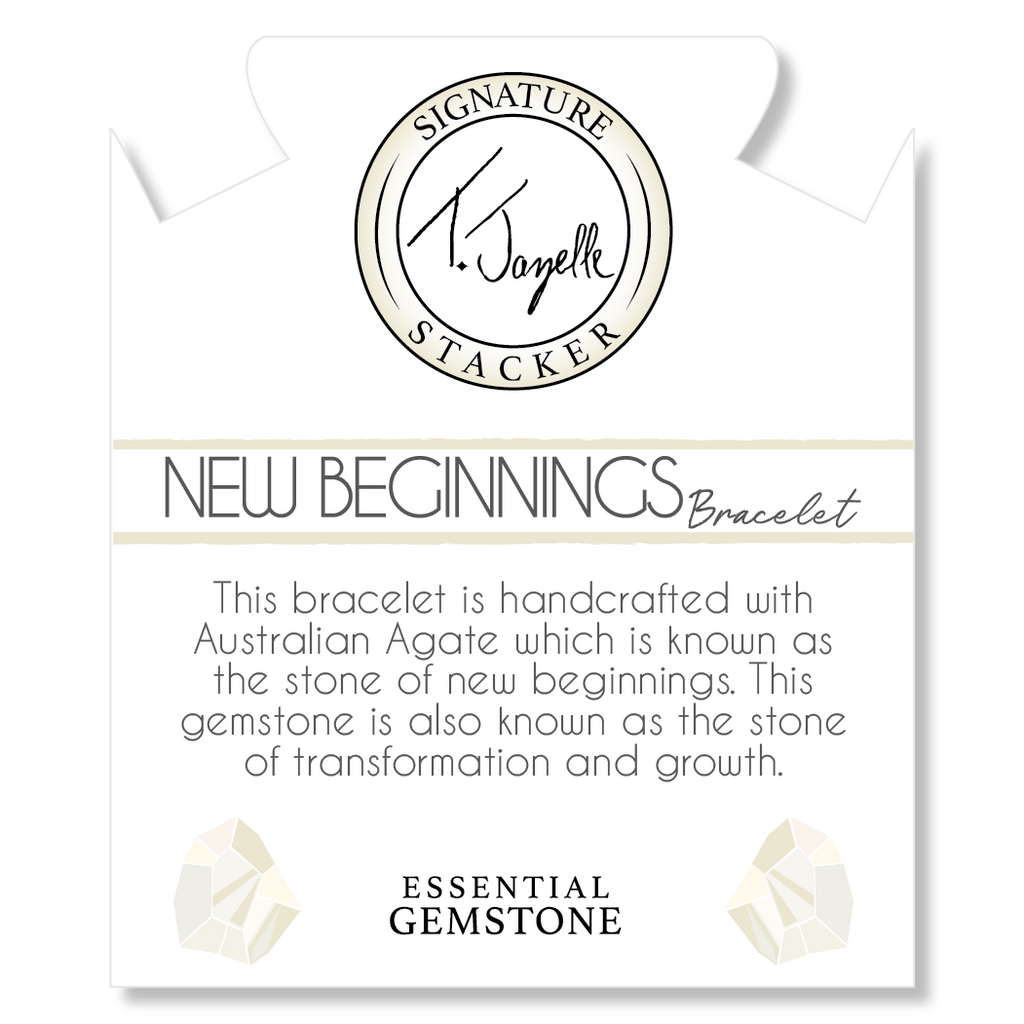 Defining Bracelet- New Beginnings Bracelet with Australian Agate Gemstones