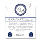 Defining Bracelet- Perseverance Bracelet with Lapis Tiger's Eye Gemstones