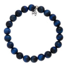 Defining Bracelet- Perseverance Bracelet with Lapis Tiger's Eye Gemstones
