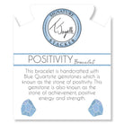 Defining Bracelet- Positivity Bracelet with Blue Quartzite Gemstones