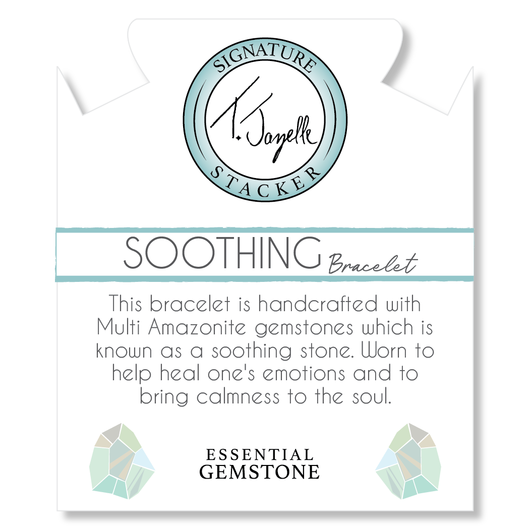 Defining Bracelet- Soothing Bracelet with Multi Amazonite Gemstones
