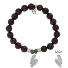 Garnet Stone Bracelet with Flip Flop Sterling Silver Charm