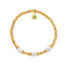 Gold Affirmations Collection- Always Believe Moonstone Bracelet