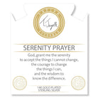 Gold Collection - Lapis Tiger's Eye Stone Bracelet with Serenity Prayer Gold Charm