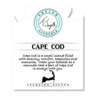 Green Angelite Bracelet with Cape Cod Coin Sterling Silver Charm