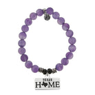 Home Collection- Amethyst Stone Bracelet with Texas Sterling Silver Charm T. Jazelle