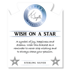 Larimar Stone Bracelet with Wish Upon a Star Sterling Silver Charm