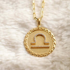 Libra Gold Vermeil Zodiac Necklace