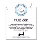 Mauve Jade Stone Bracelet with Cape Cod Enamel Sterling Silver Charm