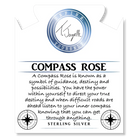Mauve Jade Stone Bracelet with Compass Rose Sterling Silver Charm