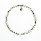 Men's Noble Cape Bracelet - Silver Steel Bead Bracelet