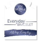 Men's Noble Everyday Bracelet - Gold Filled Beads with Silver Steel Bracelet