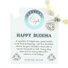Moonstone Gemstone Bracelet with Happy Buddha Sterling Silver Charm T. Jazelle