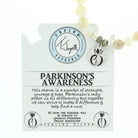 Moonstone Gemstone Bracelet with Parkinsons Sterling Silver Charm T. Jazelle
