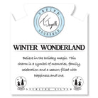 Moonstone Gemstone Bracelet with Winter Wonderland Sterling Silver Charm T. Jazelle
