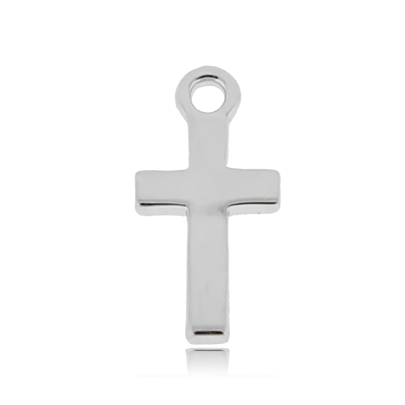 Moonstone Stone Bracelet with Cross Sterling Silver Charm