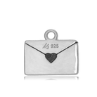 Moonstone Stone Bracelet with Love Letter Sterling Silver Charm