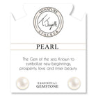 Peruvian Amazonite Gemstone with Pearl Coin Stacker Bracelet
