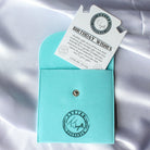 Peruvian Amazonite Stone Bracelet with Birthday Wishes Sterling Silver Charm